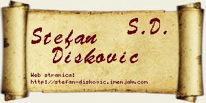 Stefan Dišković vizit kartica